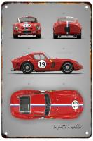 Pintura De Metal Vintage De Coche Antiguo Tablero De Anuncios Estilo RotoPoster Para Decoración De Pared Sala De Estar Club De Garage - details 6