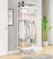 Gancho De Ropa Multifuncional Con Gran Capacidad De Almacenamiento Estante De 3 Niveles Para El Hogar Organizador De Armario Simple Y Elegante - details 10