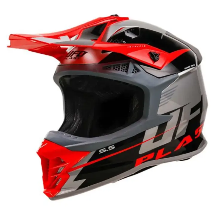 Ufo Casco Off-road Intrepid Gris Adulto - 1