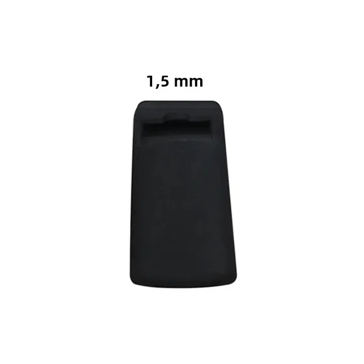 Cubierta Para Dedo De Bajo De Clarinete Y Órgano Ajustable En Silicona Accesorios Para Instrumentos De Viento Tamaños 1.5mm 2mm 3.5mm Negro - 1