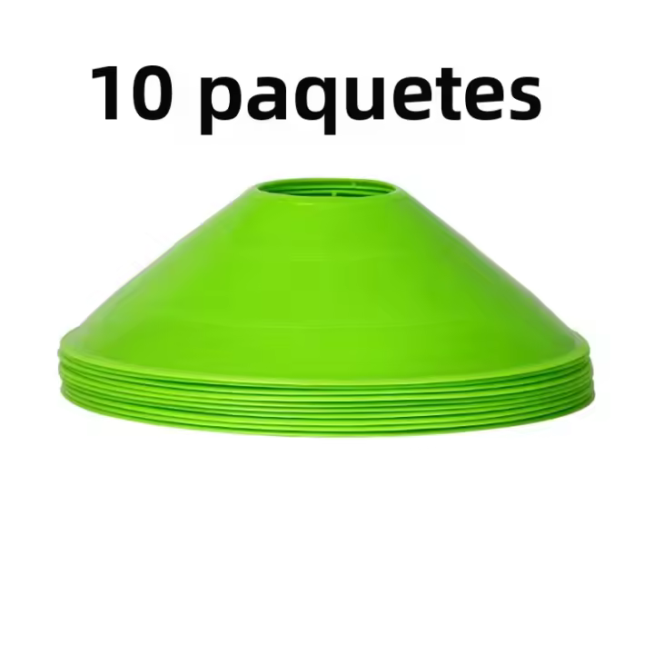 Juego De 10 Conos Cónicos Para Entrenamiento De Fútbol Para Niños Equipo Deportivo De Agilidad Y Evitación De Obstáculos Accesorios De Entrenamiento - 1