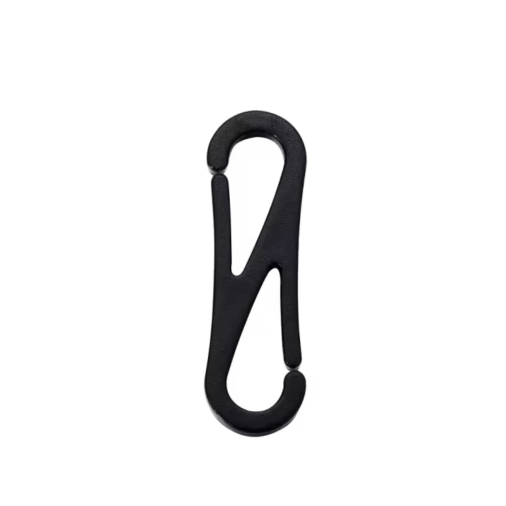 30Pcs Hebilla De Llave Mini Negra De Plástico Para Mochila Correa Botón De Ropa Arraigado Para Gafas Herramientas Al Aire Libre - 1