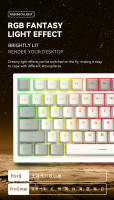 Teclado Mecánico K85 E-Sports Con Interruptores Magnéticos Y Ajustable RGB PBT Keycaps Aluminum Wired Low-Latency Para Gaming - details 18