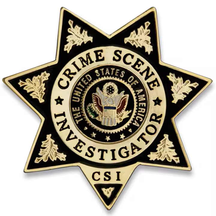 Placa-chapa cartera CSI - 1