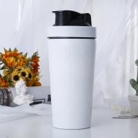 Botella De Proteína De Acero Inoxidable 500/750ml a Prueba De Fugas Para Gimnasio Y Fitness Con Escala Y Mezclador Para Batidos De Leche En Polvo - details 7