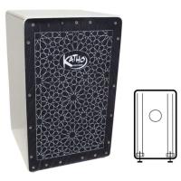 Cajón Flamenco Artesanal Alhambra Black - Fabricado en España por Katho Percusión - details 0