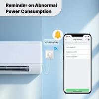 Enchufe Inteligente MOES Tuya Smart Matter Plug 16A Con Monitor De Consumo De Energía Y Control Remoto Compatible Con Apple Home Google Home Alexa Y Smartthings - details 3