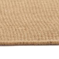 vidaXL Alfombra de yute con reverso de látex gris Dimensiones 80 x 160 cm,  140 x 200 cm,  70 x 130 cm y mas Alfombras de área  Alfombra de Piso para Sala de Estar Dormitorio Habitación Salón - details 0