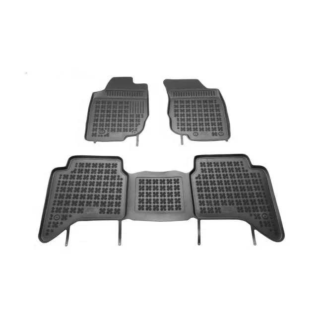 Rezaw Plast Alfombrilla caucho 3D premium  Toyota HILUX (AN10, AN20, AN30) 4 - door,  pre facelifting / facelifting  2005 - 2015  REF: 201427 - 1