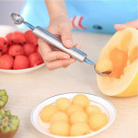 1PCS Herramienta Para Frutas Y Verduras Melón Scoop De Acero Inoxidable Herramienta DIY Para Hacer Bolas De Fruta Con Diseño De Sandía - details 3