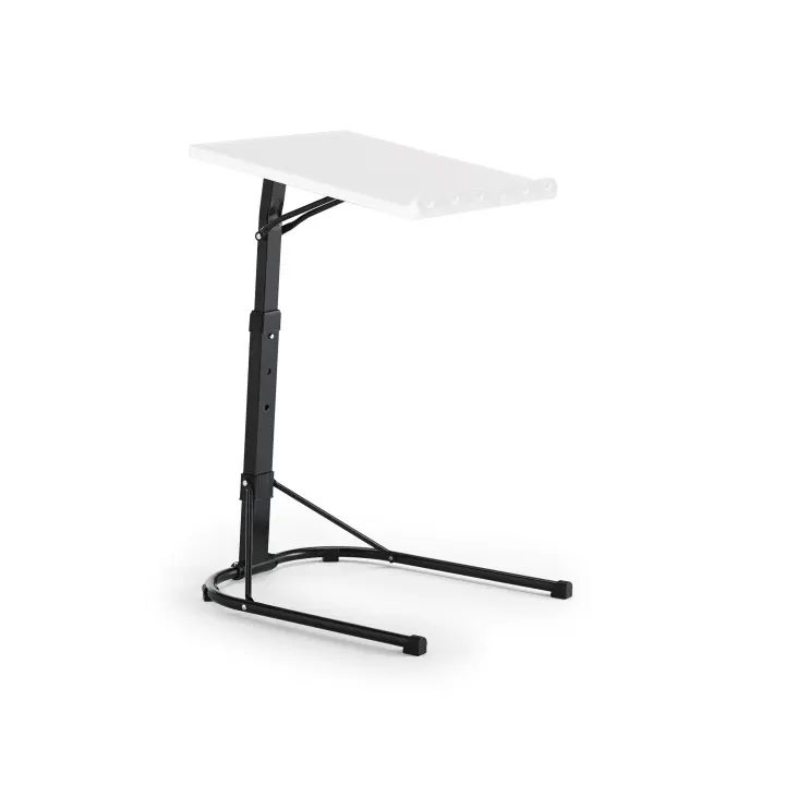 KG KITGARDEN - Mesa Plegable Auxiliar con Altura Ajustable, 43x43x63/68/73cm, Blanco - 1