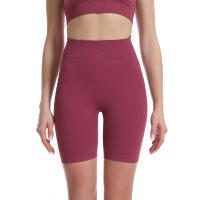 Pantalones cortos profesionales sin costuras para mujer, pantalones cortos,elásticos, transpirables, levantamiento de cadera, deportes de ocio, correr - details 3