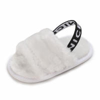 Sandalias Clásicas Para Bebés De Mujer Suaves Y Transpirables Zapatos De Piel De Conejo Con Cordones Cierre Elástico Estilo Princesa - details 4