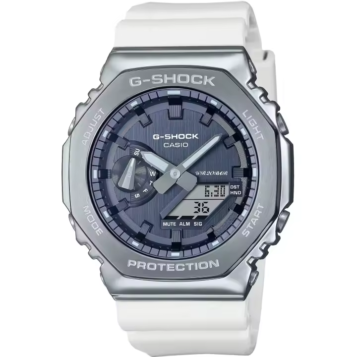 Reloj de pulsera CASIO G-Shock - GM-2100WS-7AER correa color: Blanco Dial Gris seda Hombre - 1