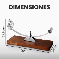 RELAXTY | Soporte para Jamón Basculante y Giratorio con Accesorios | Base de Bambú + Cuchillo y Afilador - details 1