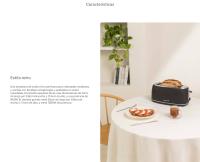 CREATE  - Tostadora de pan para rebanadas anchas, 850W, 3 programas preinstalados  - TOAST RETRO STYLANCE S - details 0