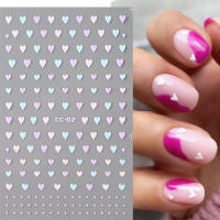 Pegatinas De Uñas 3D Estrellas Y Flores Pequeñas Corazones Y Labios Transferencia De Agua Decales DIY Decoraciones Para Manicura Adornos Foils - details 5