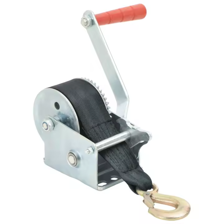 vidaXL Cabestrante Manual con Correa Capacidad de Carga Manipulación Capacidad 360 kg, 1130 kg, 1587 kg - 1
