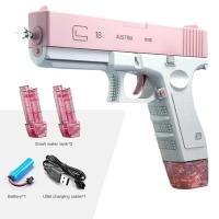 Pistola De Agua Eléctrica Automática Para La Playa Y Jardín Regalo Para Niños Y Adultos Juguete De Entretenimiento Al Aire Libre M416 - details 7