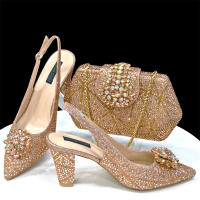 Sandalias De Fiesta Verdes Con Zapatos De Tacón Alto Y Bolso De Venus Chan Estilo INS Punta Redonda Brillante Elegantes Para Mujer - details 13
