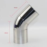 Accesorio De Coche Tubo De Escape De Automóvil Convertido En Brazo De Acero Inoxidable Ángulo De 45 Grados Para Reducir El Diámetro - details 1