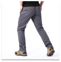 Pantalones Casuales Para Hombre Verano Algodón Estilo Delgado Cintura Elástica Deportes Al Aire Libre Trabajo Pantalones Solids - details 8