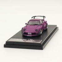 Coche De Colección Miniatura Street WARRIOR SW 1/64 En Rotana Purple Con Ala Corta Para RWB 993 Modelo De Metal Sin Batería Para Fans De Autos - details 4