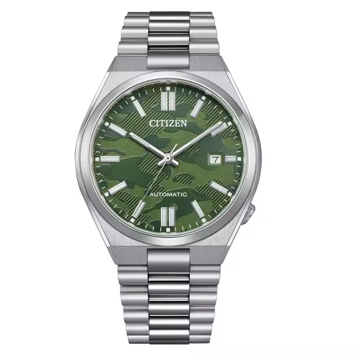Citizen Reloj Hombre Analogico Automatico con Correa de Acero inoxidable NJ0159-86X - 1