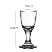 Juego De 6 Copas Para Vino Pequeñas De 10ml Copa De Bebida Transparente Con Pies Para Licores Y Spirituosos Uso Desechable Eco-amigable - details 2