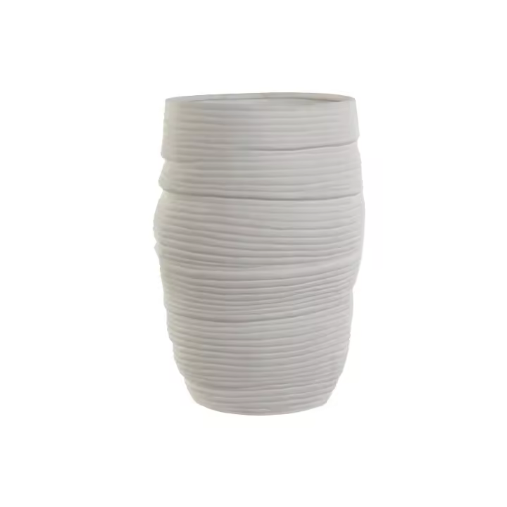 JARRON CERAMICA 27X27X37 BLANCO JR213256 - EL MEJOR COMPLEMENTO PARA TU HOGAR FIJALO - 1