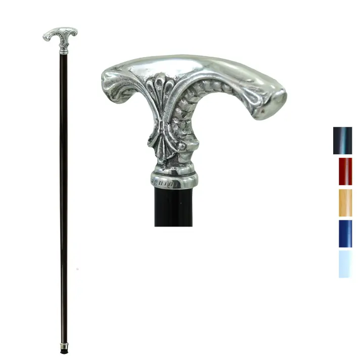 Bastón de madera y metal para personas mayores. Para helbres y Mujeres Elegantes. Ceremonia, uso del diario - 1