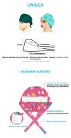 Gorro De Cirugía Médica De Algodón Impreso Gorro De Enfermería Unisex Accesorios Médicos Protección Contra Polvo Para El Ambiente De Trabajo - details 1