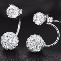 Pendientes De Estilo Bohemio Para Mujer Con Doble Bola Y Circonita Cubica Joyería De Fiestas Regalo Para Damas - details 1