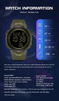Reloj Militar De Moda Para Hombre SANDA Resistente Al Agua Deportivo Al Aire Libre Reloj Digital LED De Pulsera Con Luz Trasera Resistente Al Shock - details 5