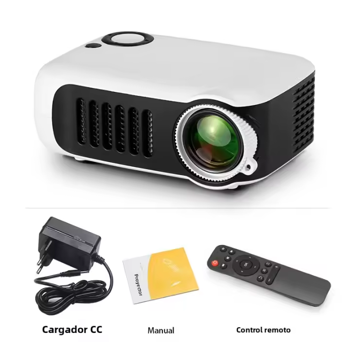 Proyector Portátil AUN A2000 LED Para Cine En Casa Soporte 1080P Full HD Mini Cine Smart TV Proyector De Películas Con Altavoz Integrado - 1