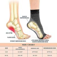 Pares de calcetines de neuropatía, Calcetines Soul para el dolor de la neuropatía, calcetines de compresión de la tendinitis, Fascitis plantar, Neuropatía-Blanco-L XL - details 0