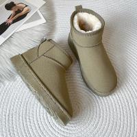 Botas De Nieve Para Mujer 2024 Plataforma Ankle Sueda Cálido Casuales Invierno Nueva Gruesa Moda Botines Cordón Material Superior Corduroy Suave - details 26