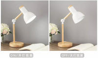 Lámpara De Escritorio Creativa Nórdica Con Cabeza Giratoria De Madera LED Protección Ocular Para Lectura Y Dormitorio - details 12