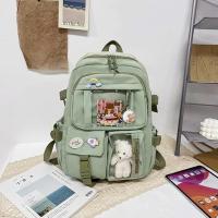 Mochila Kawaii de gran capacidad con accesorios de Oso, Bolso Escolar con múltiples bolsos para adolescentes. - details 1