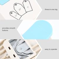 Pulgar De Corte En Esquina Redonda Para Etiquetas Y Papel Herramienta De Corte Para Scrapbooking Hecho De Plástico Y Aleación De Zinc Azul Adecuado Para Oficina Escuela Y Manualidades - details 3
