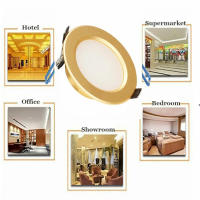 Spot De Techo Recubierto Redondo LED De Alta Brillo 220V 5W 9W 12W 15W 18W Para Comercio Y Habitación Interior Luz Bajo Techo Ajustable Sin Dimmer Material Aluminio - details 10
