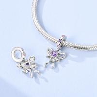 Encantos De Borla De Corazón Rosa En Plata 925 Encantos De Bolas Para Pulseras Originales DIY Joyería Accesorios De Moda Para Mujer - details 3