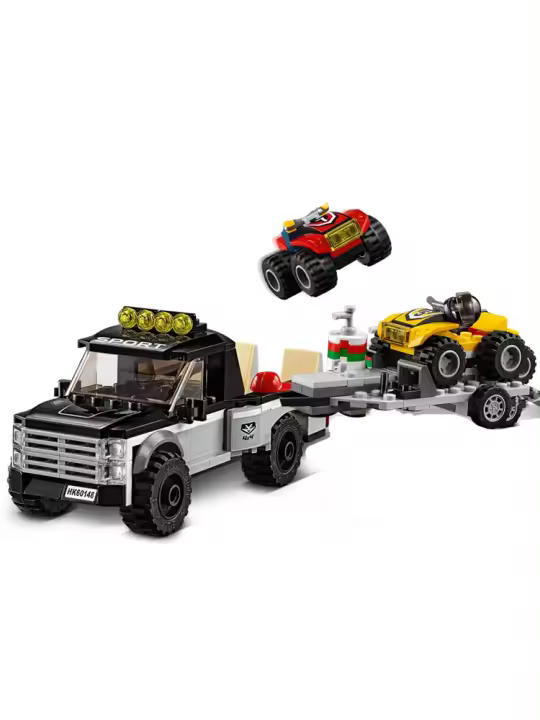 Conjuntos De Bloques Compatible Ciudad Serie ATV Equipo De Carreras Off-road Coche De Carreras Juguete De Artesanía Para Niños Regalo Educativo Para Edad 6-12 Años - 1