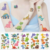 10 Hojas De Pegatinas De Tatuaje Temporal Dinosaurios Para Niños Regalo De Juguete Adhesivo Para Brazos Y Cuerpo Resistente Al Agua - details 0