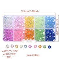 230pcs/Box Abalorios De Acrílico Redondos 8mm 10 Colores Para Suministros De Joyería DIY Colgantes Pulseras Collares Aretes - details 0
