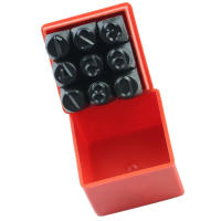 Juego De 9 Piezas De Estampadores Numéricos Metálicos Para Impresión En Metal Plástico Madera Y Cuero Números Digitales 0-8 - details 5