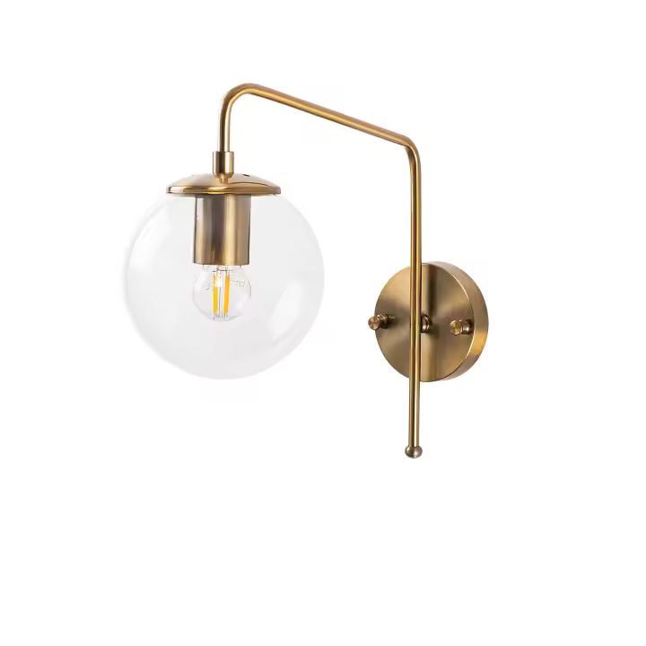 Aplique de pared WELLHOME, Estructura de metal Color Vintage - 1