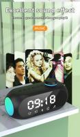 Bluetooth pequeño altavoz luz de la noche altavoz pesado subwoofer portátil mini reloj alarma de Casa escritorio sonido - details 3