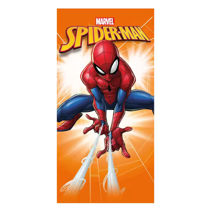Spiderman - Toalla Playa Microfibra 70 x 140 cm Oficial Disney Marvel Rojo, Azul, Naranja, Telarañas (Modelo 2: JE11532CO) - 1