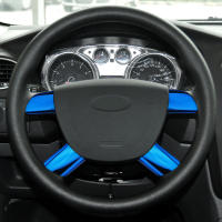 4Pcs Pegatinas De Acero Inoxidable Para Cubrir Panel De Volante De Coche Accesorios Para Ford Focus 2 Mk2 2005-2012 - details 2